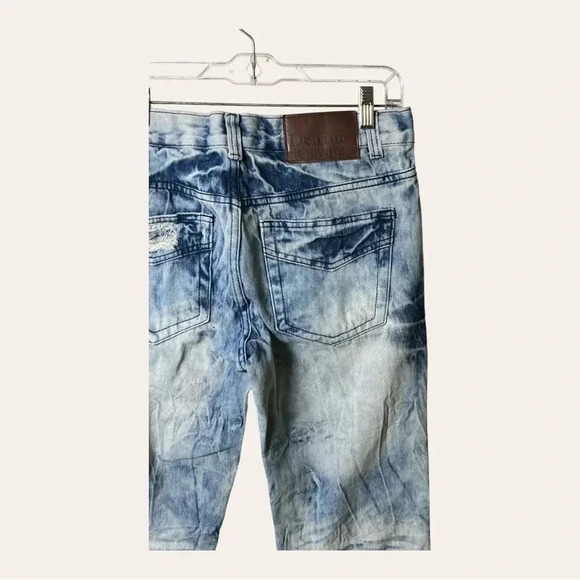 0801. Men’s DENIM & RIVETS DENIM JEANS PATCHWORK DISTRESSING SIZE 30 - Picture 6 of 8